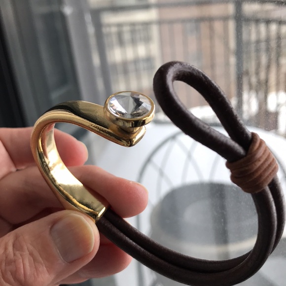 Coach leather and brass bracelet - Picture 10 of 16